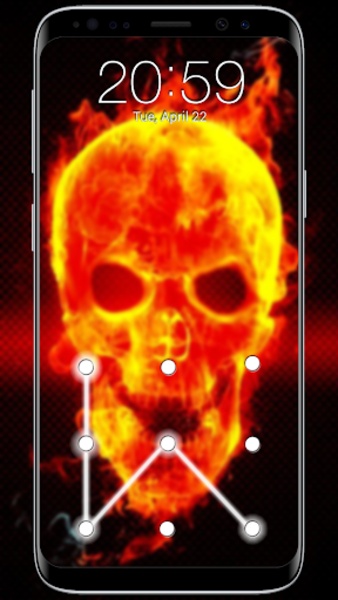 Skull Pattern Screen Lock - Preview 4