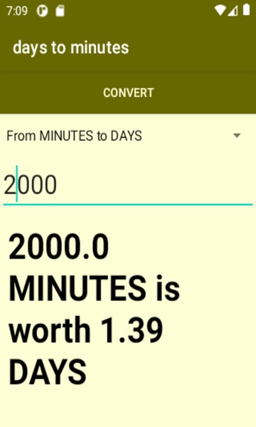 days to minutes converter - Preview 1