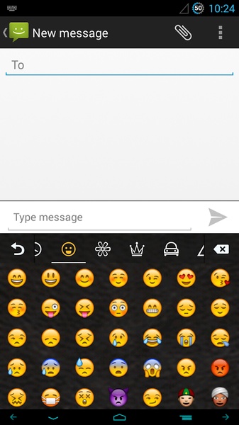 GO Keyboard Leather Theme - Preview 6