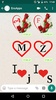 ملصقات حروف حب و رومانسية مزخر screenshot 8