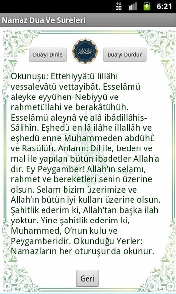 Namaz Dua Ve Sureler(Sesli) - Preview 2