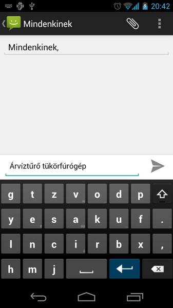 AnySoftKeyboard - Hungarian Language Pack - Preview 1