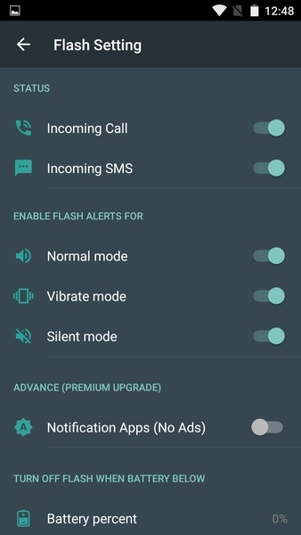 Flash Alerts on Call and SMS - Preview 2
