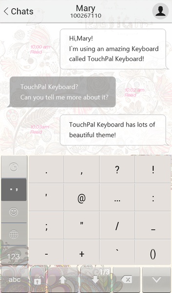 Multicolor World TouchPal Theme - Preview 1