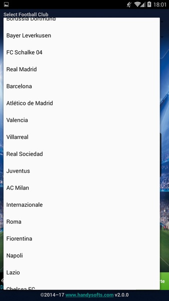 Football Widget - Preview 2