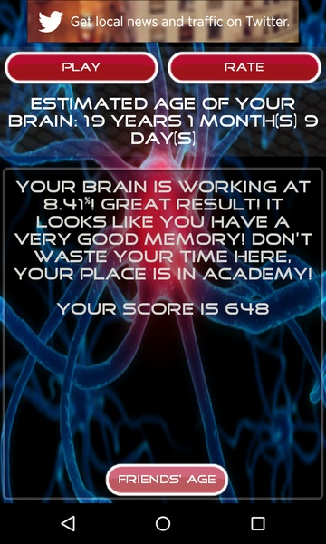 Brain Age Test Free - Preview 1