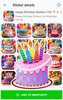 Happy Birthday Stickers screenshot 2