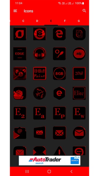 Black and Red Icon Pack Free - Preview 2