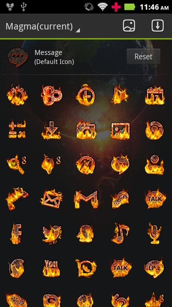 Magma GOLauncher EX Theme - Preview 2