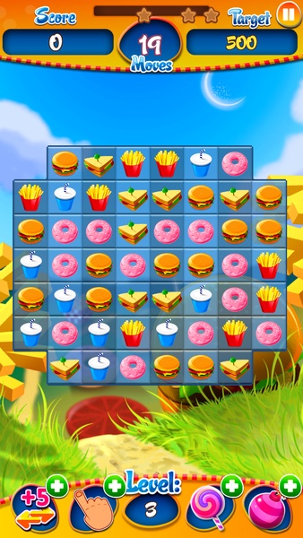 Match 3 Burger HD: Delicious Food Mania - Preview 1