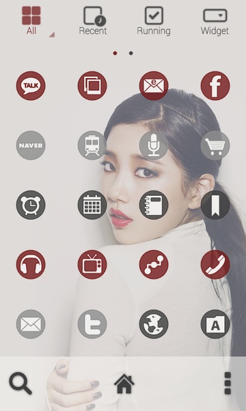 miss A SUZY launcher theme - Preview 4