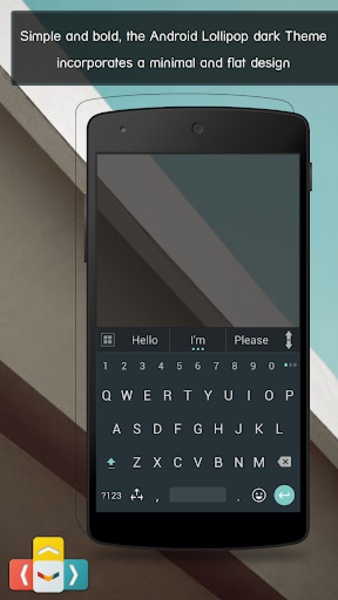 ai.type Lollipop dark Keyboard - Preview 5