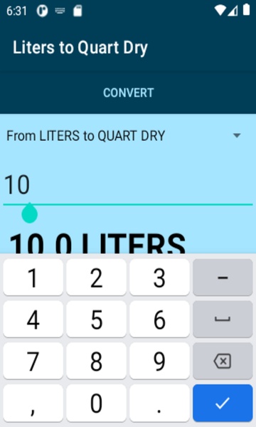Liters to Quart Dry converter - Preview 3