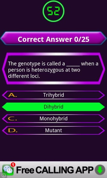 Biology Quiz - Preview 1