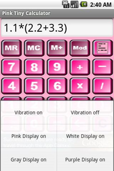 Pink Tiny Calculator - Preview 3