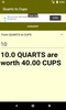 Quarts to Cups converter screenshot 4