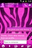 GO SMS Pro Theme Pink Zebra screenshot 4