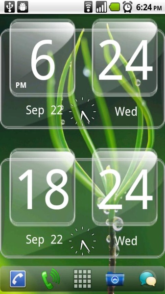 Sense Analog Glass Clock 4x2 - Preview 5