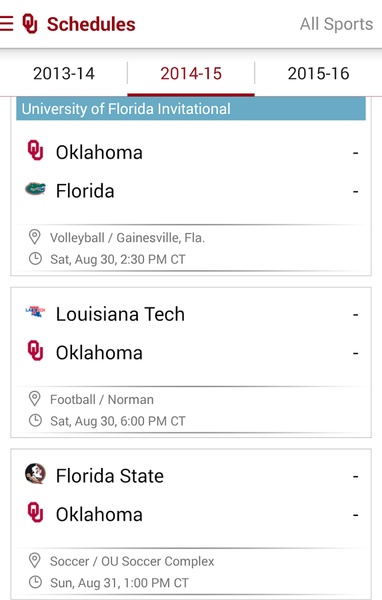 SoonerSports2Go - Preview 4