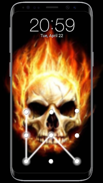 Skull Pattern Screen Lock - Preview 7