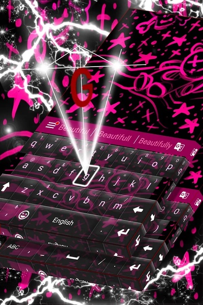 Emo Pink Keyboard - Preview 10