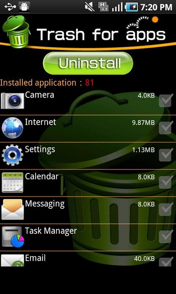 Trash for apps - Preview 2