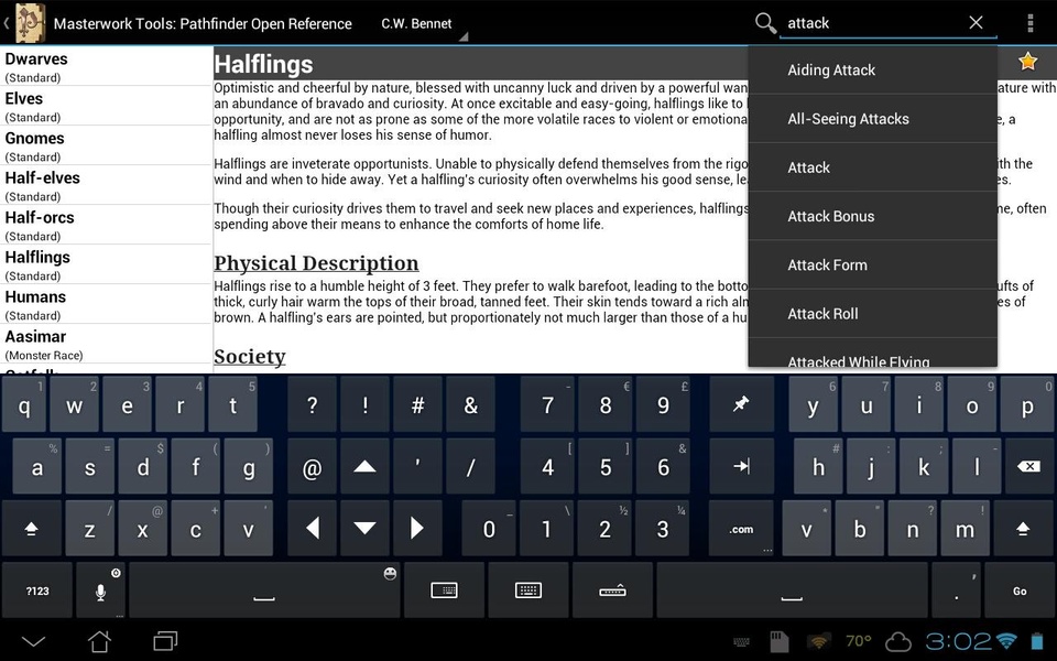 Masterwork Tools: Pathfinder Open Reference - Preview 4