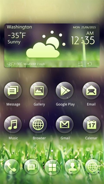 Green GOLauncher EX Weather 2in1 - Preview 7