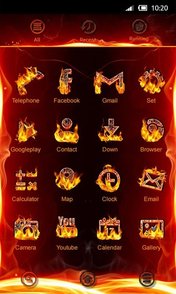 Magma GOLauncher EX Theme - Preview 4