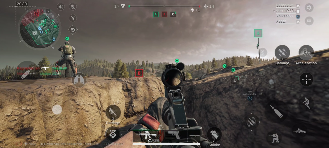 Delta Force 遮蔽物を利用した実戦画面