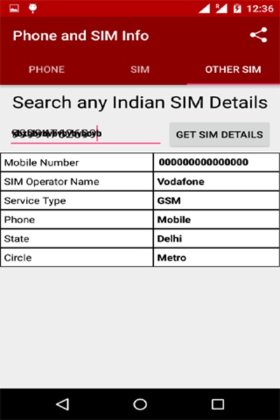 Phone and SIM Info - Preview 1