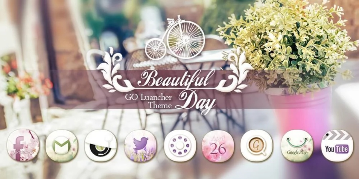 beautiful day GOLauncher EX Theme - Preview 1