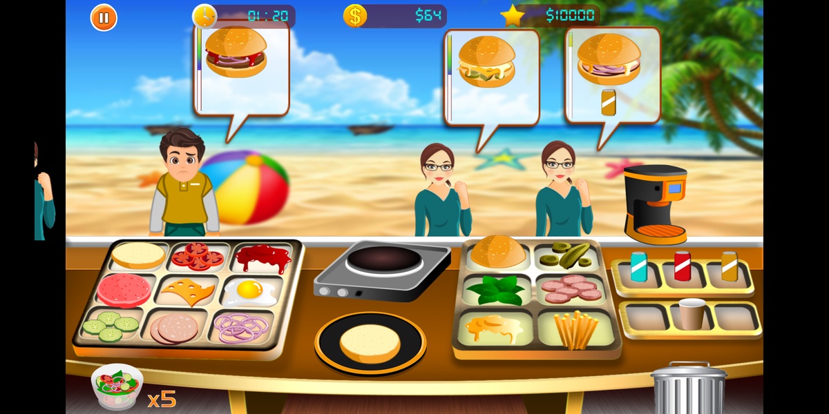 Burger Shop Restaurant : Burger Maker Cooking Game - Preview 5