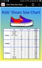 Shoes and Sneakers Size Chart screenshot 4