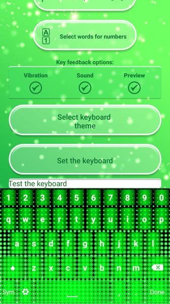 Neon Green Emoticon Keyboard - Preview 4