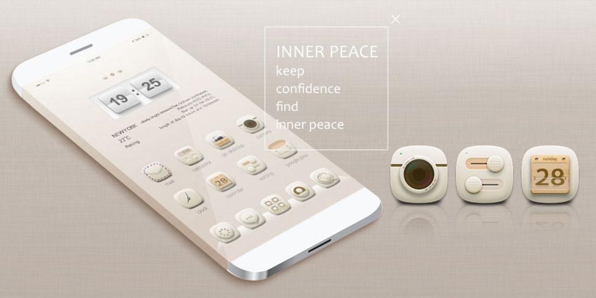 Inner Peace GOLauncher EX Theme - Preview 1
