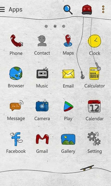 skater boy GOLauncher EX Theme - Preview 2