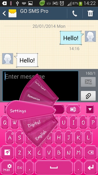 GO Keyboard Pink - Preview 11