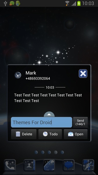 GO SMS Pro Theme Universe - Preview 1