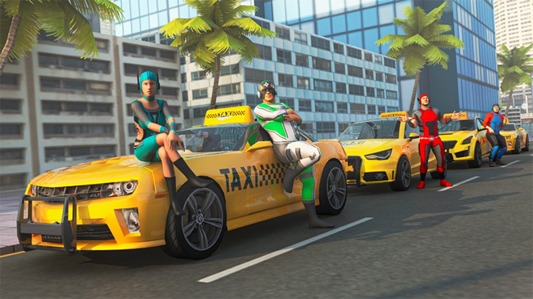 Superhero Taxi Simulator: Car Racing Stunts Games - Preview 3