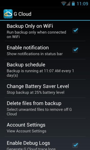 G Cloud Backup - Preview 6