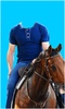 Horse With Man Photo Suit HD screenshot 2
