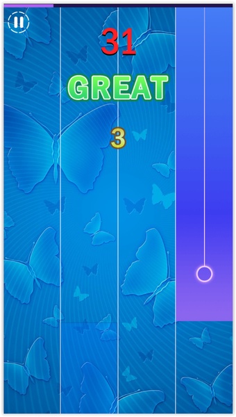 Blue butterfly Piano Tiles 3 - Preview 1