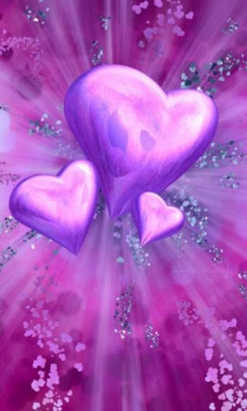 Purple Hearts Live Wallpaper - Preview 5