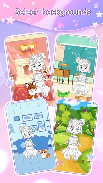 Chibi Doll Dress up & Coloring - Preview 4
