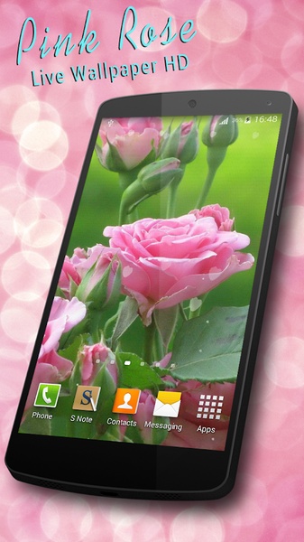 Pink Rose Live Wallpaper HD - Preview 1