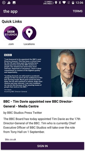BBC Studios: The App - Preview 8