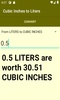 Cubic Inches to Liters converter screenshot 1