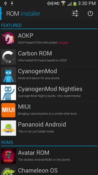 Unlimited Roms for Android - Download the APK from Uptodown