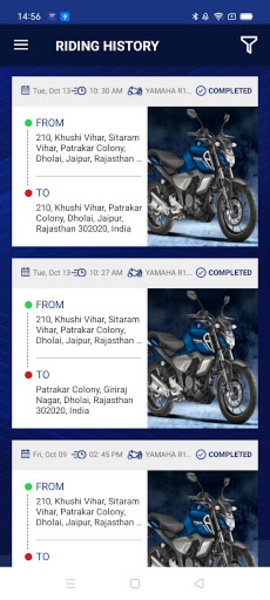 Yamaha connect x online for r15 v3